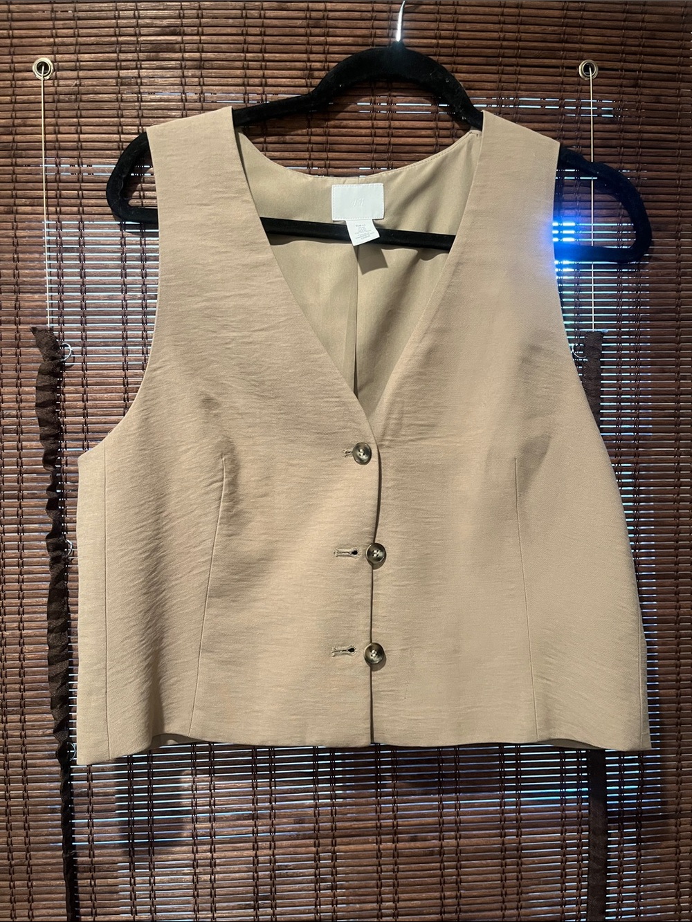 H&M Beige Tailored Vest